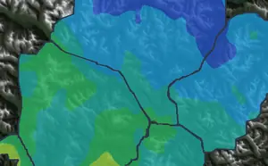 Highest freezing level, by region